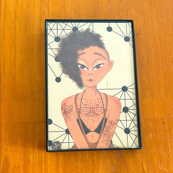 Modern Feminine Art Print with Black Frame - Picture 1 of 4